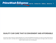 Tablet Screenshot of primewashexpress.com